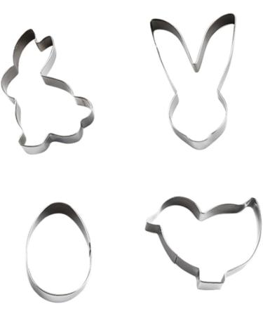 IMIKEYA 12 Pcs Cake Stencil Easter Cake Mold Metal Bunny Mold Easter Molds for Chocolate Metal Dies Fondant Mold DIY Baking Molds Stainless Steel Molds DIY Cake Mold Biscuit Mold Fudge Silverx3pcs mediumx3pcs - Buy Online on SooperMarket.com