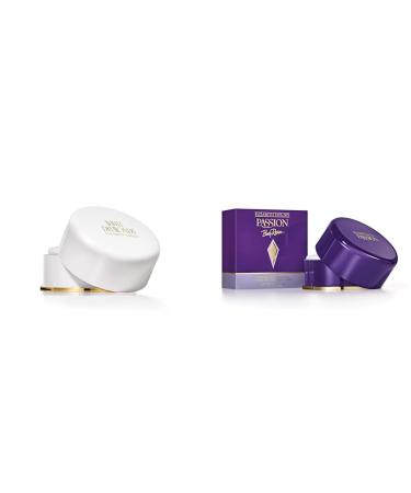 Elizabeth Taylor Body Powder for Women Fragrance with Body Puff White Diamonds 2.6 Oz & Body Powder for Women Passion 2.6 Oz Body Powder Body Powder + Body Powder Passion
