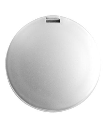 eBuyGB Ladies Handbag Cosmetic Double Sided Magnifying Compact Vanity Make Up Mirror (Silver)