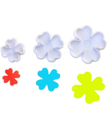 OUNONA 9 Pcs Baking Embossed Mold Plunger Mold Cake Mold Baking Mold Four Leaf White Baking Tools 3pcsx3pcs Whitex3pcs - Buy Online on SooperMarket.com