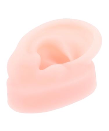Healeved 2pcs Artificial Ear Mold Piercings Kit Molde De para Resina Ear Jewelry Ear Practice Model Ear Model Ear Model Anatomy Fake Silicone Ear Silicone Ear Piercing Model Body Flesh Colorx2pcs 1 Count (Pack of 1)