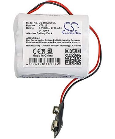 9.0V High-Performance Replacement Battery for Vingcard 1200 - DL-26 EBDL-26 HTL-26 - 2700mAh | International Shipping - Buy Online on SooperMarket.com