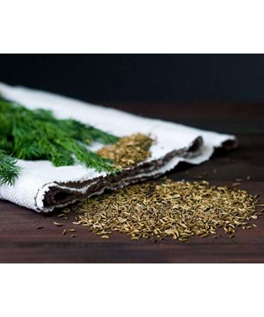 Non-GMO Fennel Seeds 1lb - Whole & Raw, Non-Irradiated, Kosher, Vegan, High Fiber. Ideal for Fennel Tea, Seafood, Indian & Middle Eastern Dishes - Bulk Pack - Buy Online on SooperMarket.com