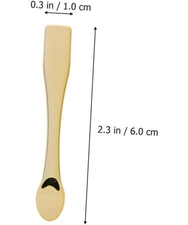 Baluue 8pcs Mask Spoon Skincare Spatula Cream Applicator Makeup Spatulas Makeup Scoop Skin Care Spatula Abs 6x0.7x0.7cm Golden - Buy Online on SooperMarket.com
