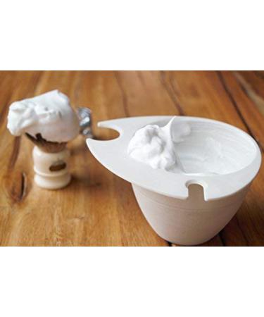 SHAVEBOWL Modular Shaving Bowl - Handcrafted in USA (White) - Buy Online on SooperMarket.com