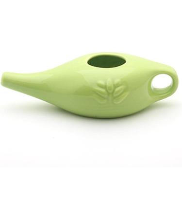 250ml Ceramic Pot Nose Cleaning Pot for Removes Nose Washing Green 19x9x6cm - Buy Online on SooperMarket.com