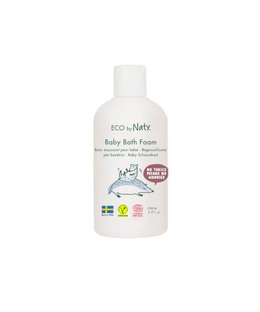 Eco by Naty Baby Bath Foam Organic Plant-Based Ingredients with 0% Perfume Hypoallergenic and Dermatologically Tested 200 ml Bottle 200 ml (Pack of 1) Baby Bath Foam