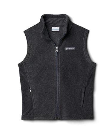 Columbia Boys' Steens Mountain Fleece Vest Charcoal Heather 2T