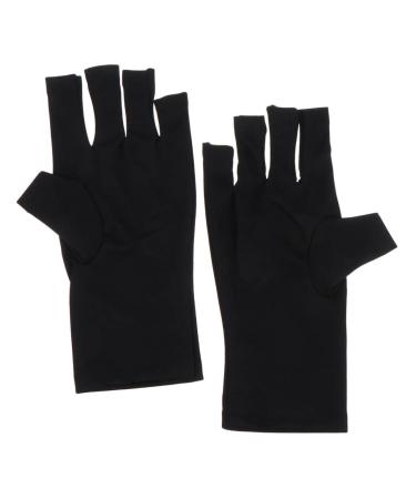 FOMIYES 3 Pairs Nail Gloves Gel Manicure Gloves Nail Sun Protector Gloves Gloves Fingerless Driving Gloves Gloves for Gel Manicure Miss Polyester Skin Care Fingers - Buy Online on SooperMarket.com