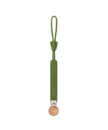 TIAN-K 3-Piece Baby Pacifier Clip Set | Frog Rattle Beech Teether & Wooden Toy | Safe International Shipping - Buy Online on SooperMarket.com