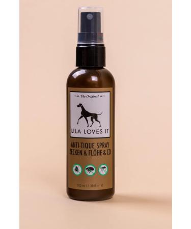 Lila Loves It Natural Insect Protection for Dogs | Anti-Tick Spray with Essential Oils | Effective Against Ticks Mosquitoes & Fleas | 100 ml - Buy Online on SooperMarket.com