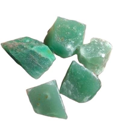 for raw Crystals Minerals Gemstone Natural Green Rough Stone for Home Decoration 100g 30-50mm - Buy Online on SooperMarket.com