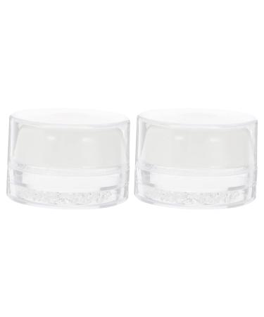 Osaladi 2st French manicure stamp nail beauty tool nail dance tool manicure DIY stamper manicure transfer stamp DIY stamper scraper French pebbles white sticker round
