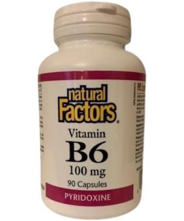 Natural Factors B6 100 mg 90 Caps - Buy Online on SooperMarket.com