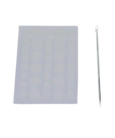 36 Acne Pimple Spot Zit Patches Face Treatment Stickers Pimple Cover Invisible Hydrocolloid Absorbing Cover Up Covering Healing Patch for Concealer Blemish Care + Free Blackhead Zit Remover Tool