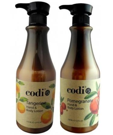 Codi Hand and boy Lotion Double Set 25 oz (Tangerine and Pomegranate Set)