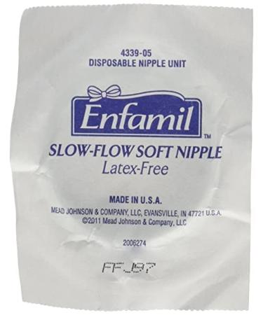 Enfamil Slow Flow Soft disposable bottle Nipples Latex free Lot of 20