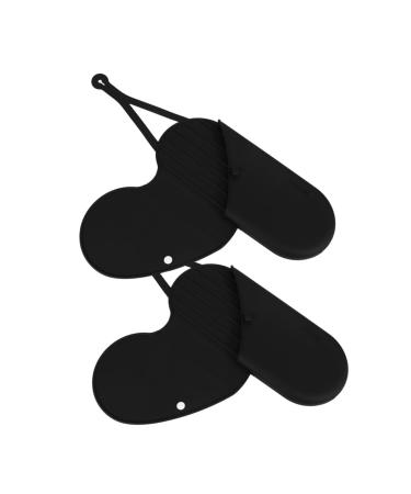 Beavorty 2pcs Reusable Curling Iron Bag Hotel Storage Bag Hair Straightener Organizer Black