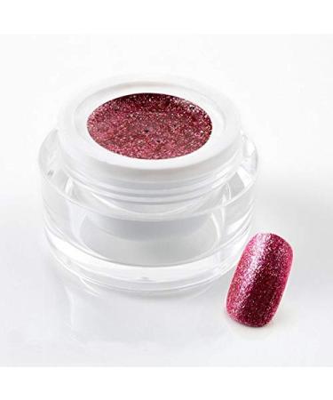5 ml exclusive UV color gel/colour gel/glitter gel - in Glitter Glamour Rose