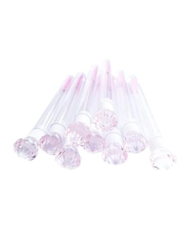 Pink Diamond Disposable Mascara Brushes - 60 Pcs | Makeup Brush Mascara Wand in Sanitary Tube | Lash Supplies - Buy Online on SooperMarket.com