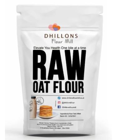 Raw Oat Flour 1kg perfect for baking and smoothies by Dhillons Flour Mill 1000 Grams