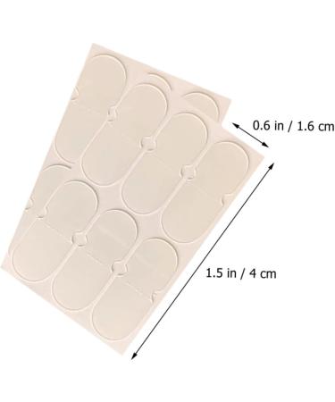 FOMIYES 60pcs Ear Stickers - Corrector De Ojeras | Cosmetic Ear Tape - Transparent Ear Patch | Vertical Ear Tape for Erect Elf Ears | White 4x16cm - Buy Online on SooperMarket.com