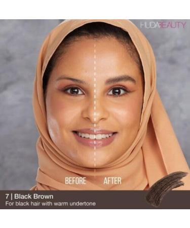 HUDA BEAUTY #BombBrows Full n Fluffy Volumizing Fiber Gel - Rich Brown for Lush Eyebrows | International Shipping Available - Buy Online on SooperMarket.com