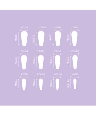 Buy WOOXDYUK 24 Matte Fake Nails - Full Cover Press On Acrylic Nail Art for Women & Girls - Perfect for Parties & DIY Manicure - Buy Online on SooperMarket.com