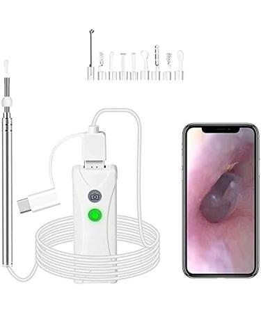 Jteremy 3.9mm HD WiFi Ear Endoscope for Ear Wax Removal - Visual Inspection Camera with LED Lights for Kids, Adults, Pets - Buy Online on SooperMarket.com