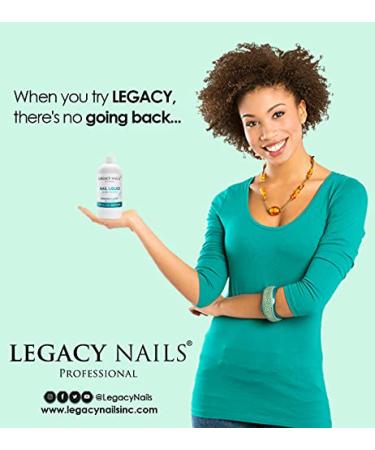 Legacy Nails Professional 16 oz Nail Sculpting Liquid Monomer - Color Stabilizer EMA Acrylic Monomer for Nail Extensions - Non-Yellow Formula - 16 Fl Oz - Buy Online on SooperMarket.com