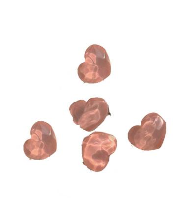 vreplrse 5 Pieces Pink Hair Clips Flower Women Girls Sweet Hairpins Styling Accessories Head Decoration Pin for DIY Crafts Heart