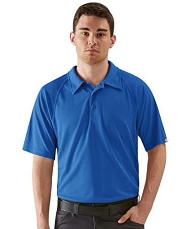 Red Kap Men's Big and Tall Big & Tall Active Performance Polo Shirt 4X-Large Royal Blue