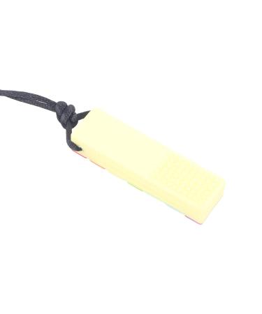 Non-Toxic Silicone Baby Teether Necklace - Yellow Stylish Chewable Pendant for Boys - Buy Online on SooperMarket.com
