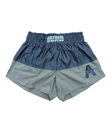 Anthem Athletics 50/50 Muay Thai Shorts, Kickboxing Shorts, Boxing Shorts, Men Women Army & Black Large