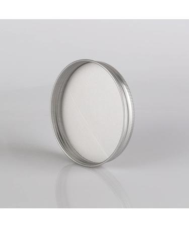 Zeoabsy 10-Piece 100ml Silver Aluminum Tins - Screw-Top Containers for Cosmetics Candles & Ointments | Includes 5 Spatulas & 1 Etiquette - Buy Online on SooperMarket.com
