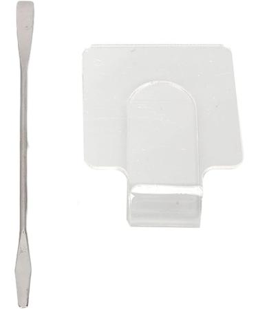 Cosmetic Acrylic Mixing Palette - Transparent Mixing Tray & Spatula Set for Makeup & Nail Art | International Shipping - Buy Online on SooperMarket.com