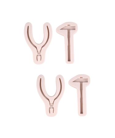 4 Pcs Silicone Mold Hammer Silicone Scissors for Crafting Silicone Chocolate Pliers Silicone Baking Molds Chocolate Candy Molds Silicone Soap Molds Cake Silica Gel Wrench 12X8cmx2pcs Assorted Colorx2pcs