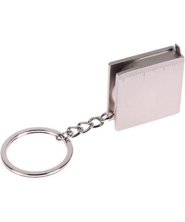 UTENEW Retractable Tape Measure Keychain 39.3Inches/100cm - Silver 2 Pack - Buy Online on SooperMarket.com