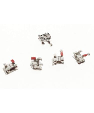 5 Kits (100 Pcs) Dental Orthodontic Metal Brackets Brace Mini Roth 022 Slot 3-4-5 Hooks