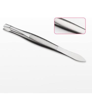 2pcs Stainless Steel Eyebrow Tweezer Set - Precision Trimming and Shaping Tool for Facial Hair Removal - Buy Online on SooperMarket.com