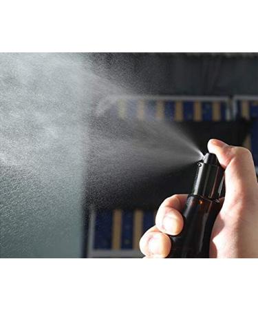 Empty Refillable Amber Glass Spray Bottles 100ml - Black Atomizer & Dust Cap for Cosmetics Perfumes & Essential Oils | International Shipping - Buy Online on SooperMarket.com