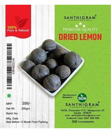 QURA Natural Dried Lemon 200g (Black)