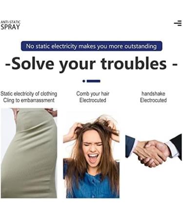 LDREAMAM Static Cling Remover Static Remover for Clothes Anti Static Spray Static Eliminator Spray Wrinkle Release Spray for Clothes and Other Fabrics 100 ml - Buy Online on SooperMarket.com