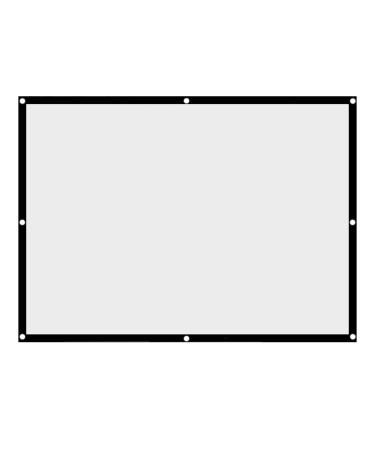 Beamer canvas Electric film canvas foldable projection surface 4: 3 HD anti-folds Portable White Projector Films Screen For Home Cinema Outdoor Indoor Support Double-sided project