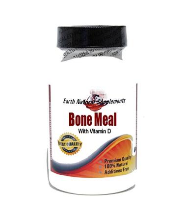 Bone Meal with Vitamin D * 100 Caps 100% Natural - by EarhNaturalSupplements