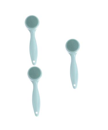 3 Sets Cleansing Brush Face Massager Brush Manual Facial Brush Deep Cleaning Brush Deep Exfoliating Face Brush Face Brush Applicator Bath Brush Portable