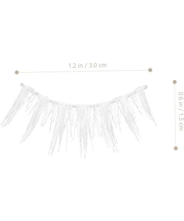 FOMIYES 12 Pairs Makeup False Eyelashes Japanese Lashes Eyelashes Cosplay Lashes Fake Lashes False Eyelashes Lashes False Lash White Fiber 3d Cosmetic Cross - Buy Online on SooperMarket.com