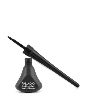 Palladio Liquid Eyeliner - Highly Pigmented, Waterproof, Smear-Proof for Intense Eye Definition in Black Shimmer - Buy Online on SooperMarket.com