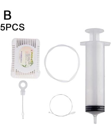 Refrigerator Drain Clean Brush Wash Brush Suction Syringe Hose Fridge Cleaner Dredge Tool Stick Drain Kit 1.5m Fridge Hole White 6pcs - Buy Online on SooperMarket.com