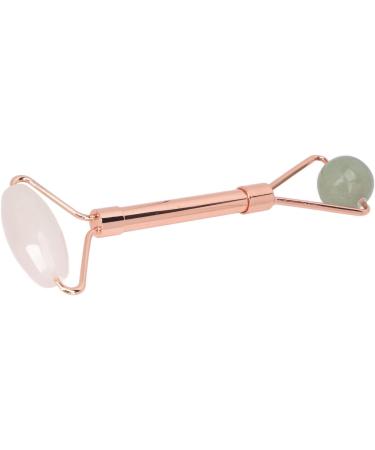 Double Headed Jade Face Roller - Relieve Wrinkles & Soothe Skin | Portable Massage Tool for Facial & Neck Care - Buy Online on SooperMarket.com